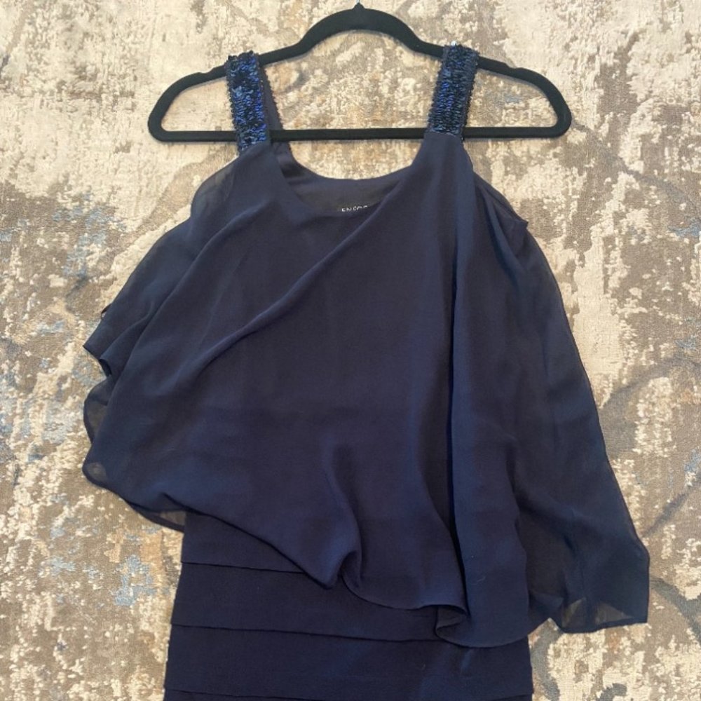 Navy Blue Dress-10P